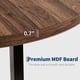 thumbnail image 4 of 47-Inch Redondo Industrial cm de Profundidadining Mesa para 4 Robusto Metálico Frame con Rústico Marrón Finish para cm de Profundidadining Sala Kitchen y Living Sala, 4 of 7
