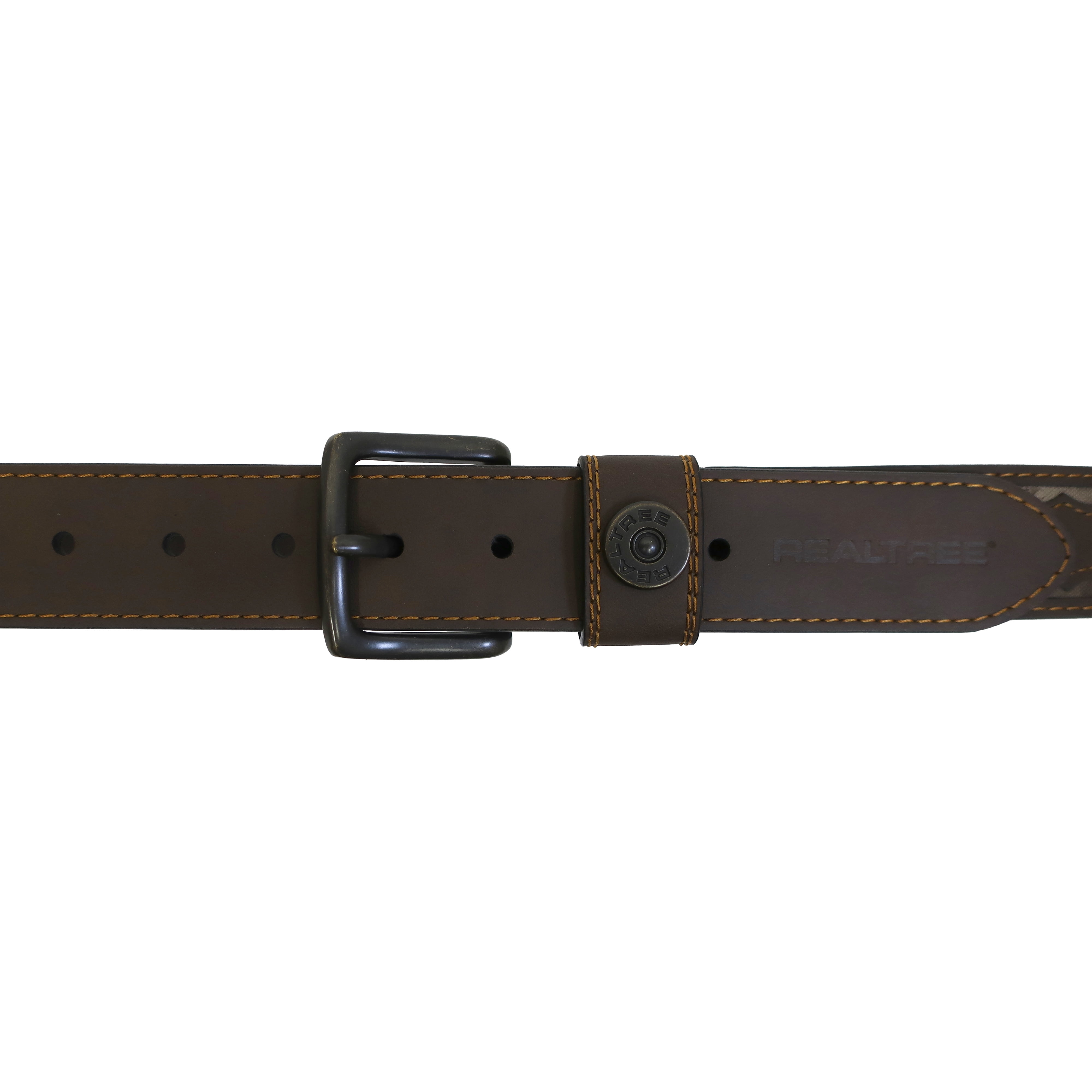 Realtree Excape Men's Stretch Shot Shell Belt Brown Size L/XL