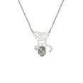 thumbnail image 2 of Delight Jewelry Silvertone Antiqued Woven Rope Spinner Silvertone Dream Big Pendant Necklace, 25", 2 of 4