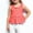 Watermelon Red, variant on SGFCWSX Girls Tank Tops Kids Peplum Ruffle Hem Sleeveless Casual Soft Top Purple Size 2-3 Years