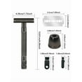 thumbnail image 3 of Waysh Ensemble de Soins pour Hommes Gunmetal, Rasoir à Long Manche, 3 of 8