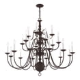 thumbnail image 5 of Livex Lighting Williamsburgh Chandelier in Bronze, 5 of 9