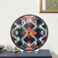 thumbnail image 4 of Yayeee Wall Clock Battery Operated 11.9" Silent Quartz Non-Ticking for Living Room Decor, Green Abstract, 4 of 8
