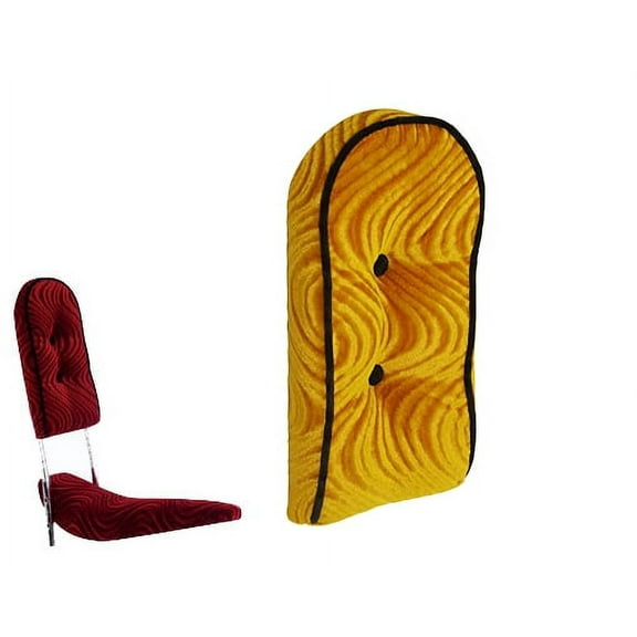 bike Sissy Bar Back Cushion Velour Gold.bicycle Sissy Bar parts