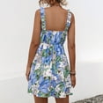 thumbnail image 4 of Puntoco Vestidos Mujer Elegantes Casuales con Bolsillos Verano Boho Vestido De Playa Camisetas Vestido Cuello En V Vestidos Sueltos Sin Mangas, 4 of 8