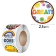 thumbnail image 2 of (500pcs/Roll ) Praise Stickers Roll in 8 Designs, Reward Positive Stickers for Kids Teacher Supplies, 2 of 5