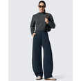 thumbnail image 6 of G4Free Smoofit Fleece Lined Women's Baggy Barrel Sweatpants Wide Leg Casual Pants with Pockets, 6 of 7