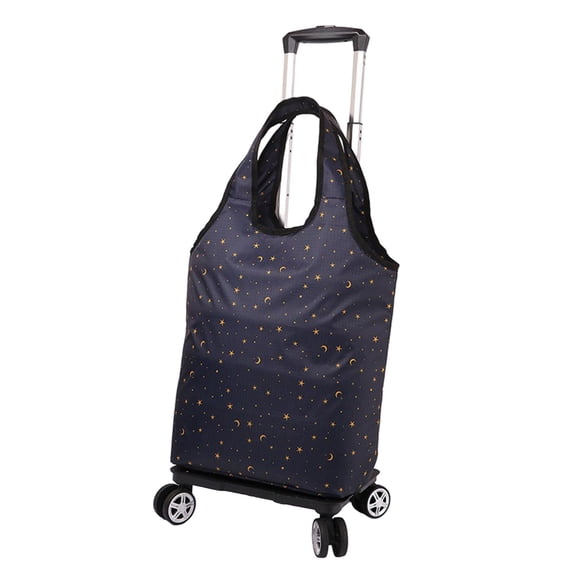 LeeQinersw Backpack with wheels Practical trolley suitcase for umbrella luggage vegetables Gray