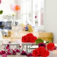 thumbnail image 4 of 100 Pcs Marigold Flower Head, Artificial Marigold Flowers Halloween Flower Day of The Dead Decoration for Diwali Indian Decor DIY Wreath Garland Craft (2 Inch, Red), 4 of 7