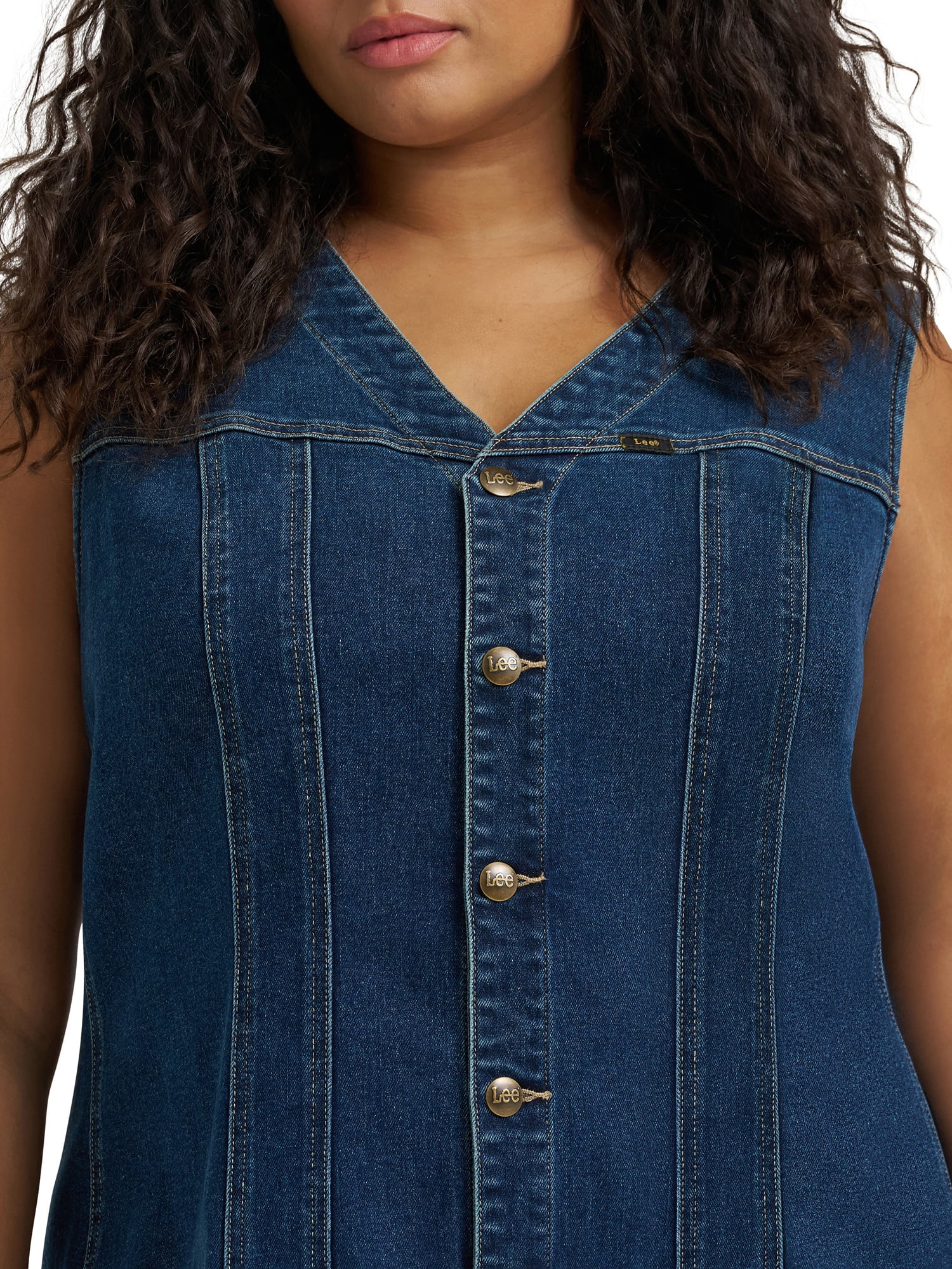 Lee® Women's Plus Heritage Sleeveless Rider Denim Dress, Sizes 0X-4X