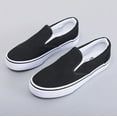 thumbnail image 3 of Mens Slip on Sneakers Loafers Shoes Canvas Black Shoes Canvas White Casual Fashion Shoes, 3 of 12