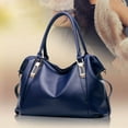 thumbnail image 4 of HCBY Large Capacity Tote Bag for Women, 14.2x9.8x5.9 in, Soft PU Leather Handbag with Detachable Shoulder Strap, Multi-Color, 4 of 7