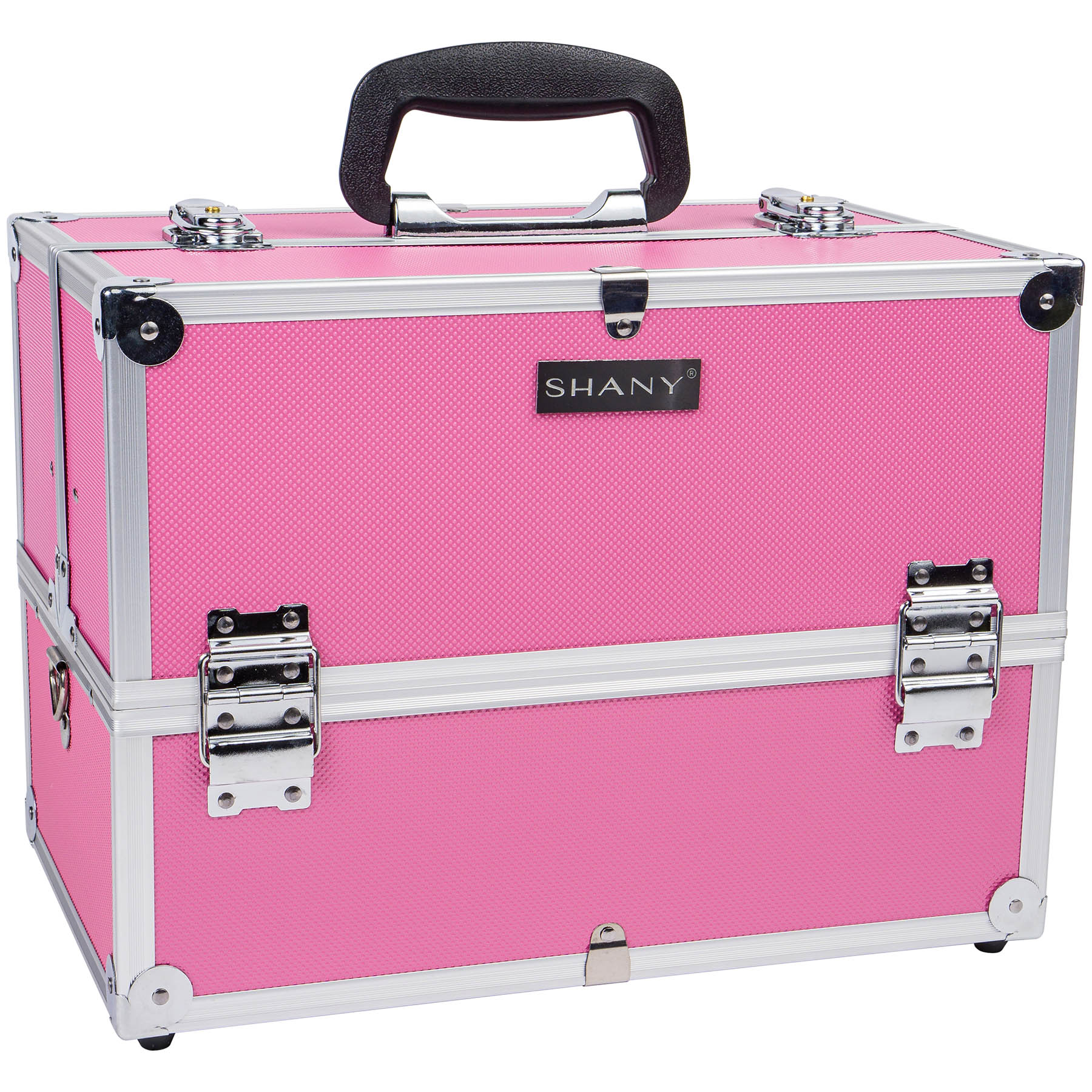 SHANY Essential Pro Makeup Train Case with Shoulder Strap and Locks 