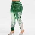 thumbnail image 6 of KALE Leggings for Women Printed Yoga Fitness Running Gym Stretch Sports Pants Trousers Yoga Pants Green, 6 of 9