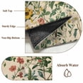 thumbnail image 6 of 5'x8' Area Rugs, Green Botanical Indoor Outdoor Area Rug for Living Room Bedroom, Vintage Plant Flowers Garden Leaf Motifs Washable Bathroom Rugs Kitchen Floor Carpet Mats Home Decor Aesthetic, 6 of 8