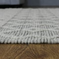 thumbnail image 2 of RUGSOTIC CARPETS HAND WOVEN FLAT WEAVE KILIM WOOL & COTTON ECO-FRIENDLY AREA RUGS- 5'x7'6'', Rectangle, Ivory Black, Contemporary Design, Low Pile Handmade Area Rugs for Living Room, Bed Room (DWC003), 2 of 9