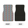thumbnail image 2 of Pofeuu Colorful Alpaca Print Car Foot Mat Set of 4 Pieces - All-Weather Full Set Floor Mats for Cars Trucks SUVs, 2 of 7