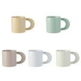 thumbnail image 3 of Matsuzay Taza de café de cerámica reutilizable para el hogar, oficina, dormitorio, bebida, té de la leche, taza de desayuno, reutilizable con asa, para Teteras Blanco Matsuzay HA081206-04, 3 of 6
