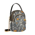 thumbnail image 7 of FORMRS Crossbody Bag for Women Quilted Travel Shoulder Cell Phone Purse with Chain Strap Handbag, Halloween Dancing Skeleton, 7 of 7