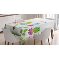 thumbnail image 1 of Ambesonne Flowers Tablecloth Rectangular Table Cover, Cartoon Chamomile Birds, 60"x84", Multicolor, 1 of 3