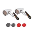 thumbnail image 3 of Wchiuoe Akozon 2pcs Turn Signal Lamp Brake Light Vintage Grille Universal For Motorcycle Modification, 3 of 8