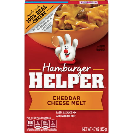 Hamburger Helper Cheddar Cheese Melt, 4.7 oz Box