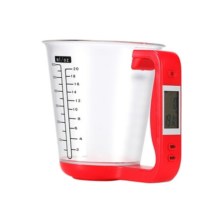 

Kitchen Cup Set Scale Gram Electronic Multifunctional Kitchen Measuring Scale Cup Scale Ceramic Cups for Coffee Happy to Serve You Coffee Mug Double Wall Double Wall Glass Coffee Mugs with Handle