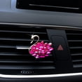 thumbnail image 1 of Clip de perfume para salida de aire del coche con forma de cisne exquisito con diamantes de imitación, decoración para aire acondicionado fresco y aromaterapia, 1 of 1