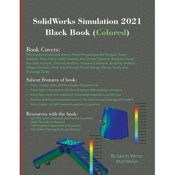 SolidWorks Simulation 2021 Black Book (Colored) (Paperback)