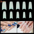 thumbnail image 3 of Spencer 500PCS Acrylic Artificial Nails Lady French Style Clear False Half Nail Art Tips Manicure with Box for Nail Art Salons and Home DIY "Natural", 3 of 9