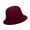 Wine Red, variant on Cheers.US Womens Vintage Wool Felt Cloche Bowler Felt Buckle Winter Hat