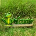thumbnail image 4 of JJKBVCLO Frog Welcome Sign Garden Resin Desktop Ornament For Outdoor Patio Yard Decorative With Design, 4 of 6