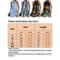 thumbnail image 2 of Bellella Robe d'Été de Plage pour Femmes Col Licou Robe Courte Sans Manches Mini Robes Décontractées Imprimé Floral Femmes Bleu Foncé S, 2 of 2