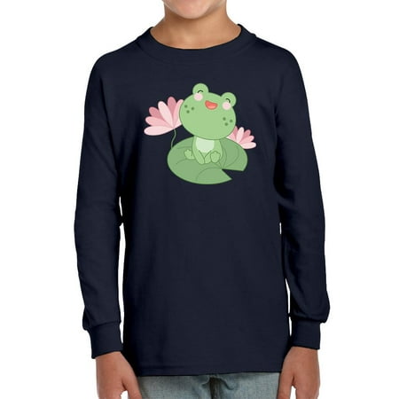 

Cute Frog On A Water Lily Leaf Long Sleeve Toddler -Image by Shutterstock 4 Toddler