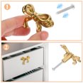thumbnail image 2 of Vosarea Vintage Bowknot Cabinet Knob Pull Handle for Drawer Dresser Cupboard, Golden Copper Finish, 1 Pack, 1.97x1.38x0.98in, 2 of 10