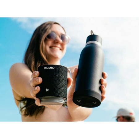 iHome - iBTB2 Portable Bluetooth Speaker with Insulated Bottle - Midnight