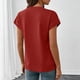 thumbnail image 3 of Camiseta Negra de Manga Larga de Manga Corta de la Mujer Batwing con Bolsillo de Canguro, Top Casual de Lana Suave para el Salón Y el Uso Diario, 3 of 6