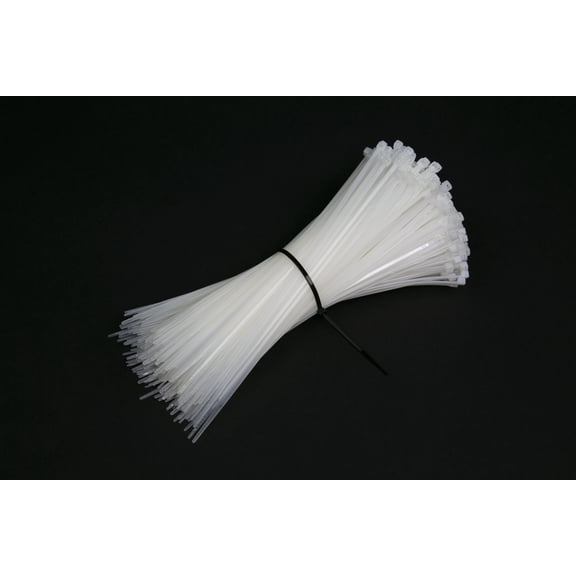 Multi-Purpose Cable Ties, 8 inch Heavy Duty Wire Ties Fastener Wrap for Cable Organizer, Self-Locking, Black/Clear (1000, clear)