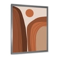 thumbnail image 2 of Designart 'Abstract Terracotta Mountain Landscape Sunset ' Modern Framed Art Print, 2 of 4