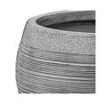 thumbnail image 3 of LuxenHome Gray Pottery-Style 11.75-inch Round MgO Planter, 3 of 9