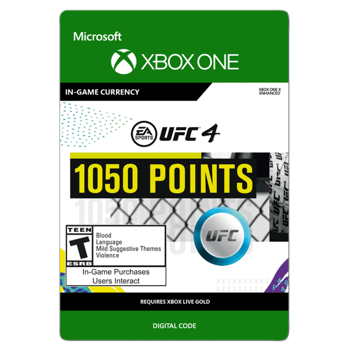 EA Sports™ UFC® 4: 1050 UFC Points, Electronic Arts, Xbox[Digital Download]
