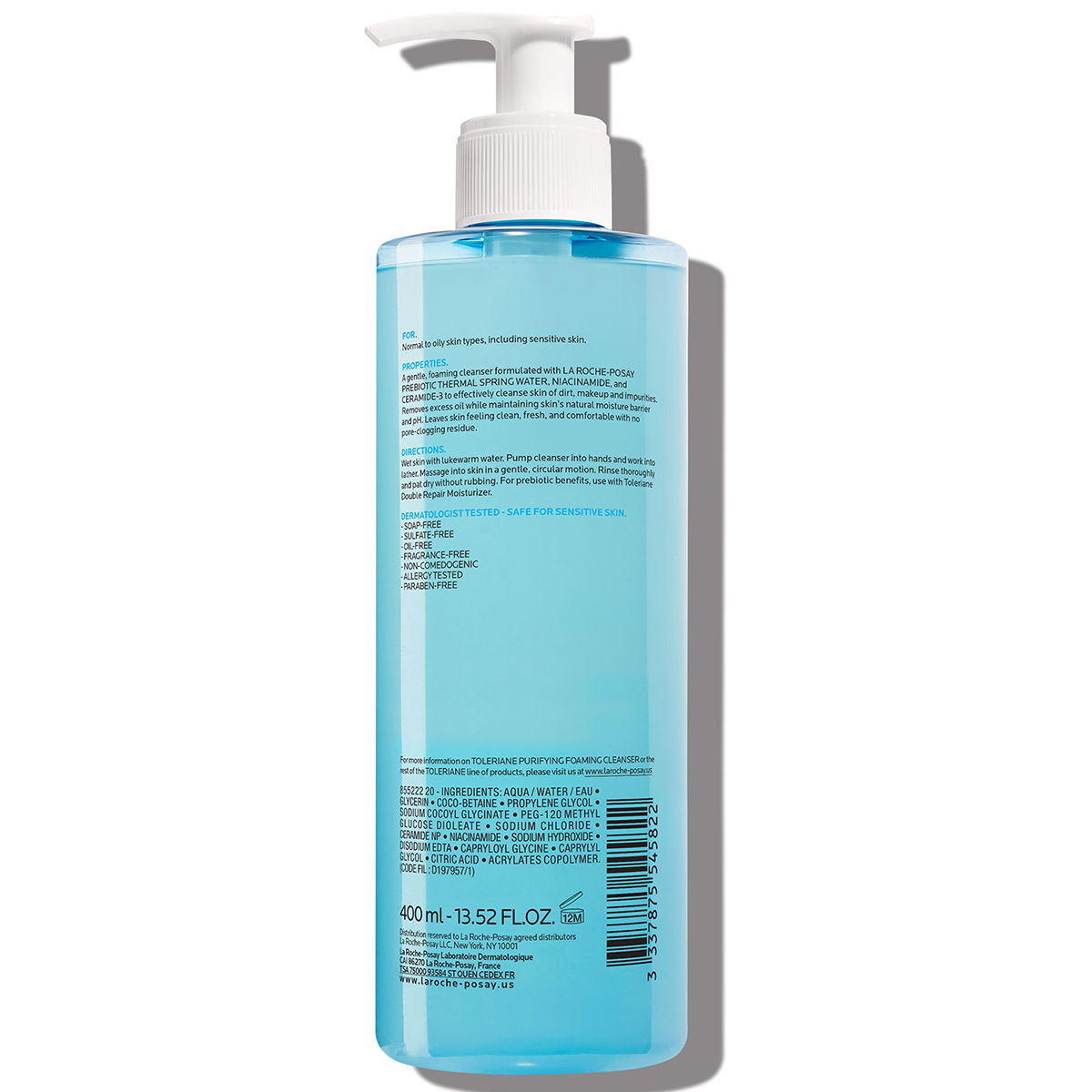 La Roche-Posay Toleriane Purifying Foaming Face Wash, 13.52 oz photo 5