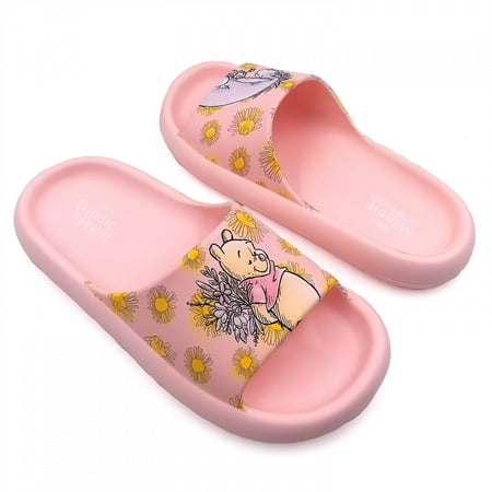 

Winnie the Pooh Flowers for Eeyore Women Flip Flop Cloud Comfort Slide Sandals - Size 10