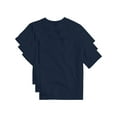 thumbnail image 2 of Hanes Essentials Toddler Cotton T-Shirt, Boys & Girls, 3-Pack Navy 3T, 2 of 3