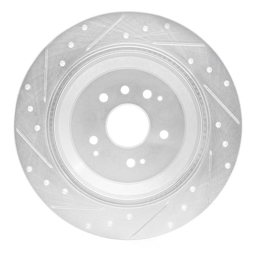 Dynamic Friction Company 631-58028R DFC Brake Rotor - Drilled And Slotted - Silver