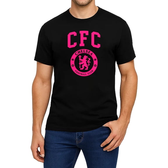 Icon Sports Official Chelsea FC Cotton T-Shirt - Unisex Adult - CHL622CT Black L
