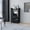 Black, variant on White Mobile Bar Cart With 2 Holder And Storage Solutions - Industrial Ample Space For Beverages