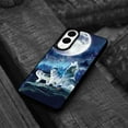 thumbnail image 4 of WIRESTER Shockproof Soft Rubber Cover Case for Samsung Galaxy S25 Edge 6.7 inch 2025, Wolf Pack Moon, 4 of 5