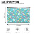 thumbnail image 4 of Fotbe Donut Reusable Cosmetic Bag Makeup Bag for Women Large Travel Cosmetic Pouch Girls' Make Up Organizer, 4 of 8