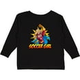 thumbnail image 3 of Inktastic Soccer Girl Superhero Girls Long Sleeve Toddler T-Shirt, 3 of 5